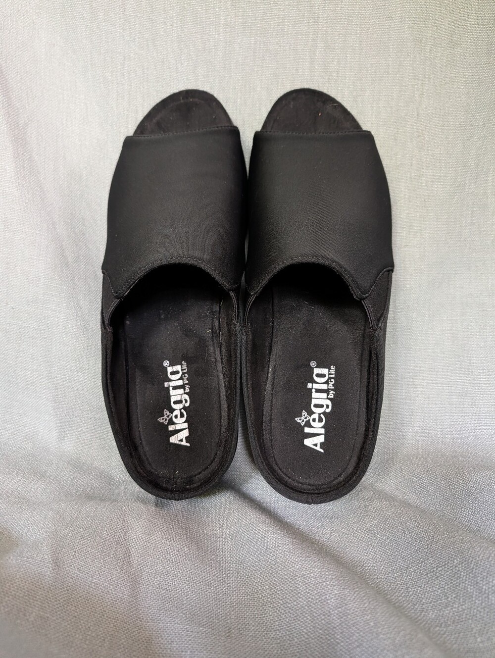 Women's Alegria EU Size 41 (US 10.5/11) Black Wedge Slip-Resistant Sandals